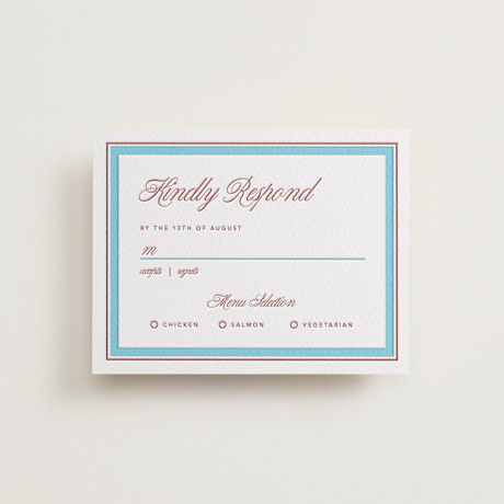 Letterpress RSVP Cards