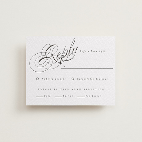 Letterpress RSVP Cards