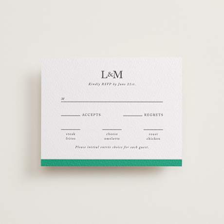 Letterpress RSVP Cards