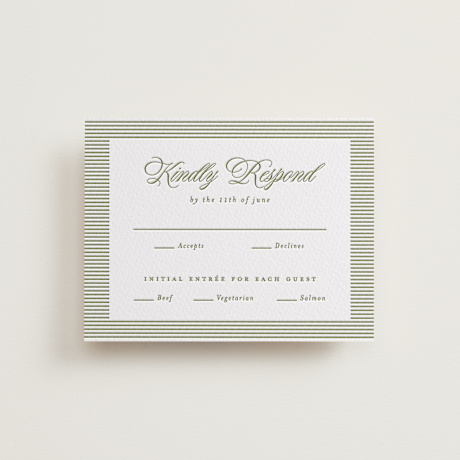 Letterpress RSVP Cards