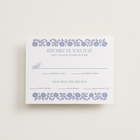 Letterpress RSVP Cards