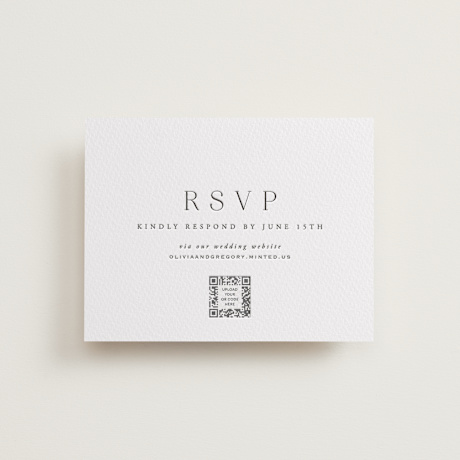 Letterpress RSVP Online Enclosure Cards