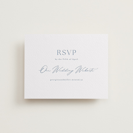 Letterpress RSVP Online Enclosure Cards