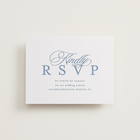 Letterpress RSVP Online Enclosure Cards
