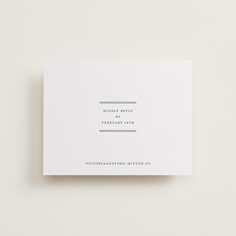 Letterpress RSVP Online Enclosure Cards
