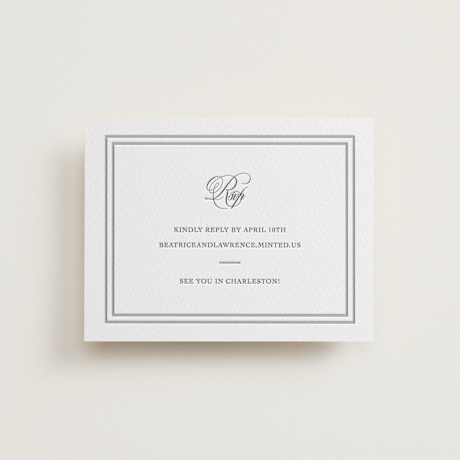 Letterpress RSVP Online Enclosure Cards