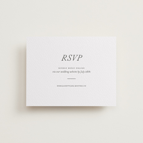 Letterpress RSVP Online Enclosure Cards