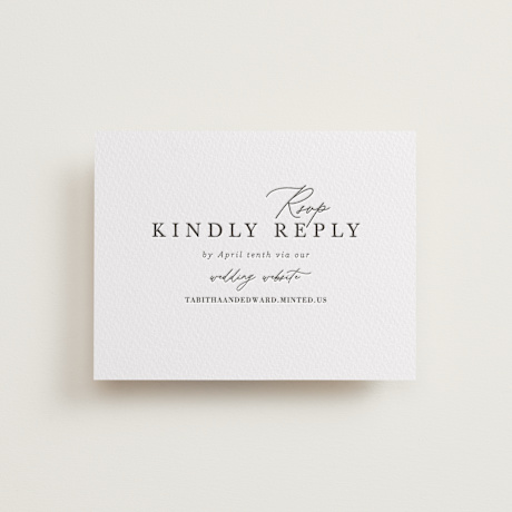 Letterpress RSVP Online Enclosure Cards