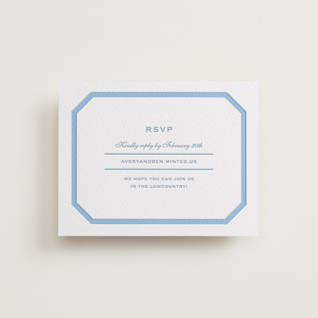 Letterpress RSVP Online Enclosure Cards