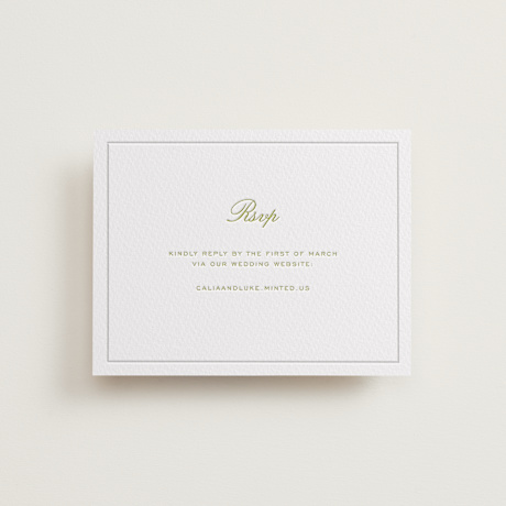 Letterpress RSVP Online Enclosure Cards