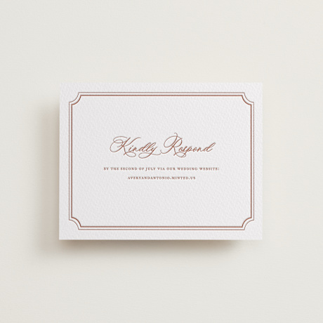 Letterpress RSVP Online Enclosure Cards