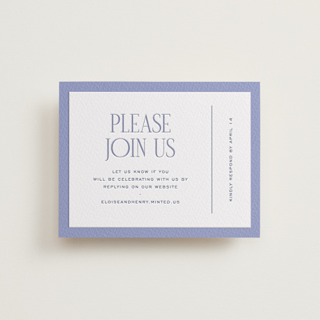 Letterpress RSVP Online Enclosure Cards