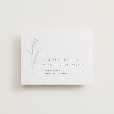 Letterpress RSVP Online Enclosure Cards