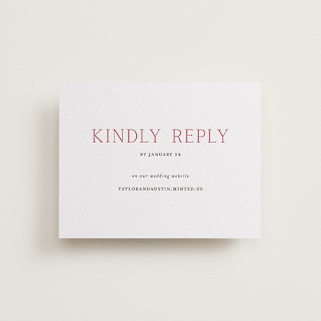 Letterpress RSVP Online Enclosure Cards
