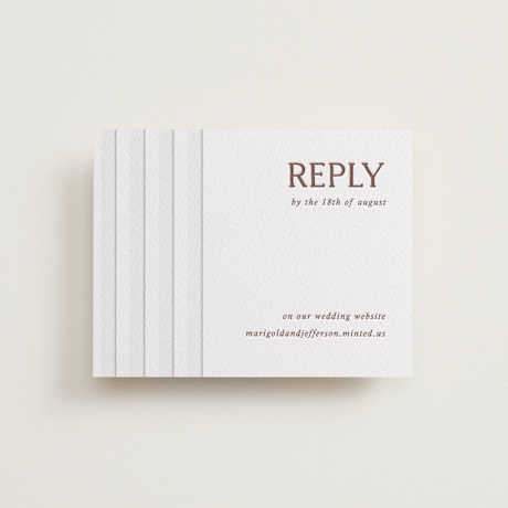 Letterpress RSVP Online Enclosure Cards