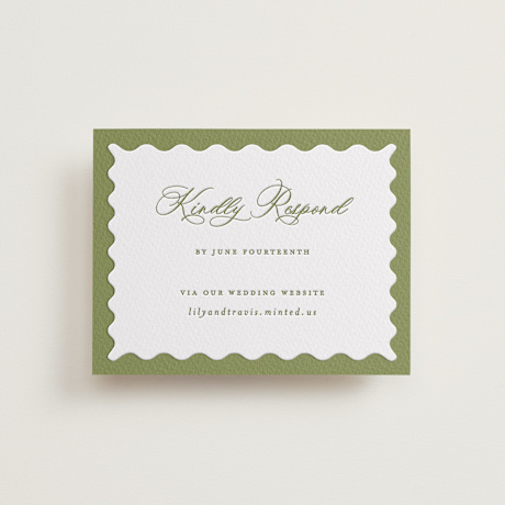 Letterpress RSVP Online Enclosure Cards