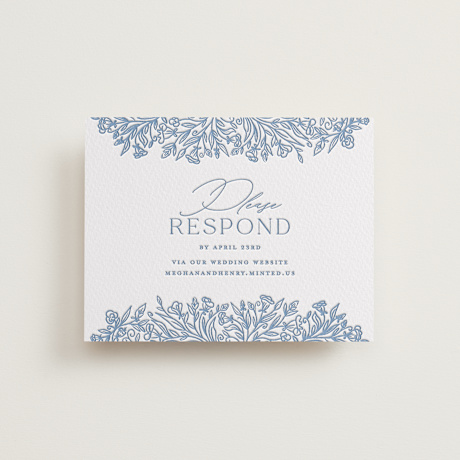 Letterpress RSVP Online Enclosure Cards