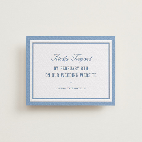 Letterpress RSVP Online Enclosure Cards