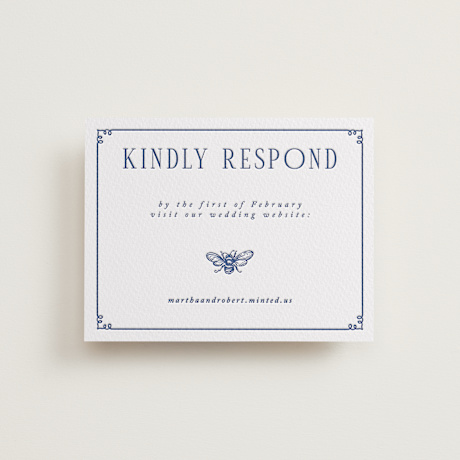 Letterpress RSVP Online Enclosure Cards
