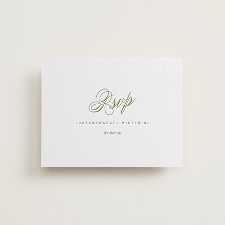 Letterpress RSVP Online Enclosure Cards