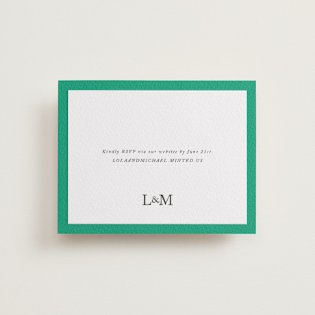 Letterpress RSVP Online Enclosure Cards