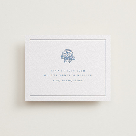 Letterpress RSVP Online Enclosure Cards