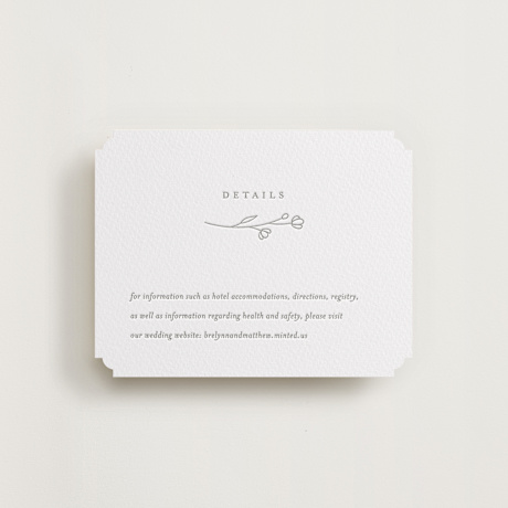 Letterpress Direction Cards