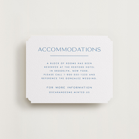 Letterpress Direction Cards