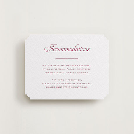Letterpress Direction Cards