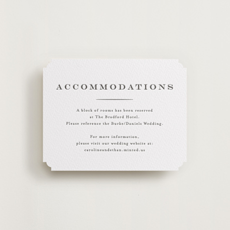 Letterpress Direction Cards