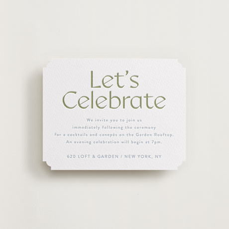 Letterpress Reception Cards