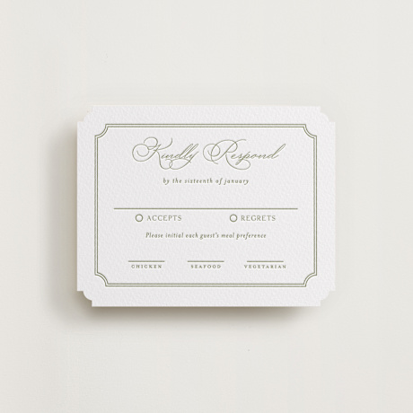 Letterpress RSVP Cards