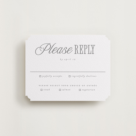 Letterpress RSVP Cards