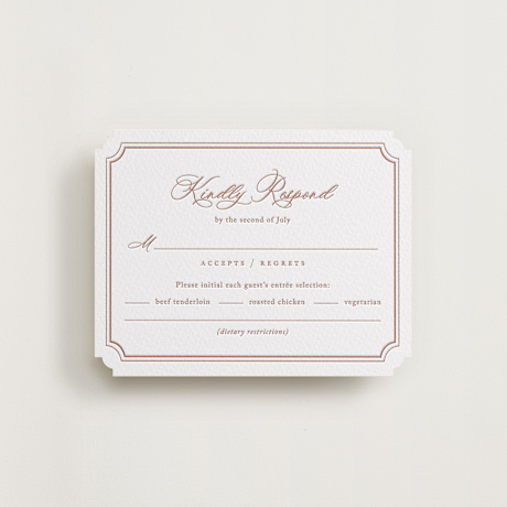Letterpress RSVP Cards