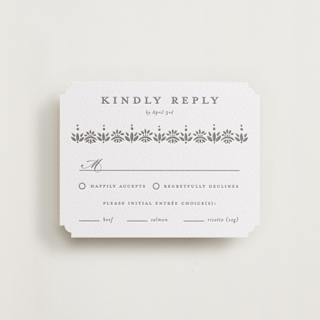 Letterpress RSVP Cards