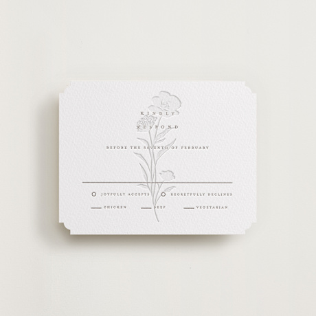 Letterpress RSVP Cards