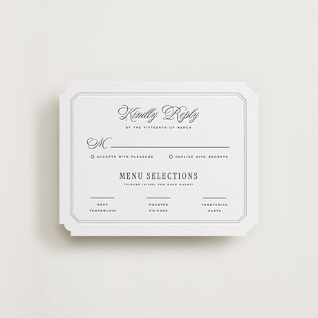 Letterpress RSVP Cards