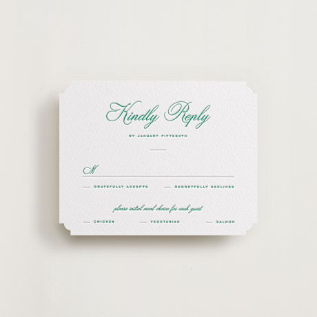 Letterpress RSVP Cards