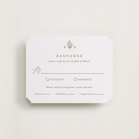 Letterpress RSVP Cards