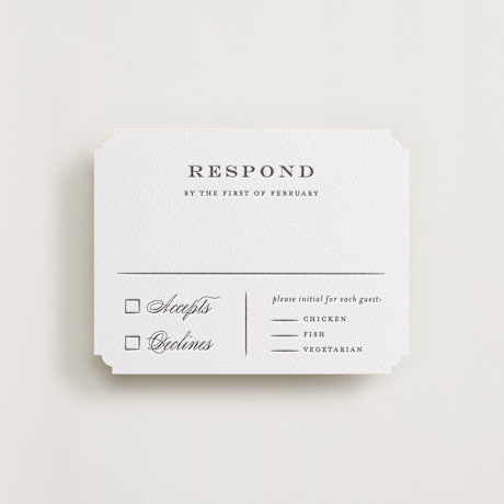 Letterpress RSVP Cards