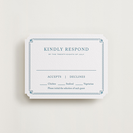 Letterpress RSVP Cards