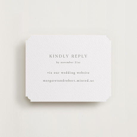 Letterpress RSVP Online Enclosure Cards