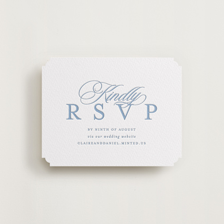 Letterpress RSVP Online Enclosure Cards