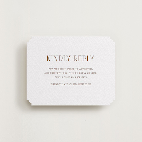 Letterpress RSVP Online Enclosure Cards