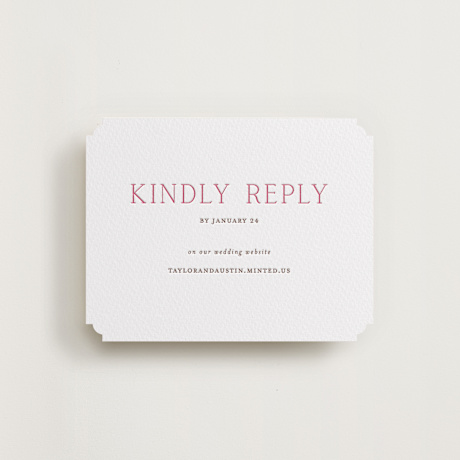 Letterpress RSVP Online Enclosure Cards
