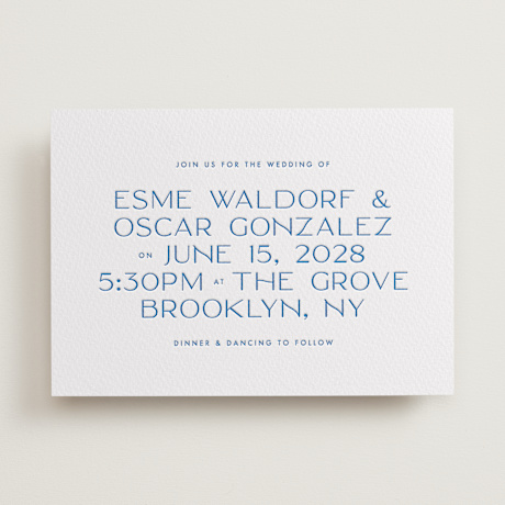 Letterpress Wedding Invitations