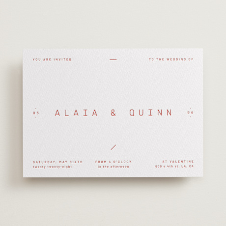 Letterpress Wedding Invitations
