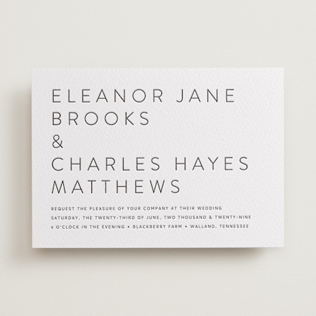 Letterpress Wedding Invitations