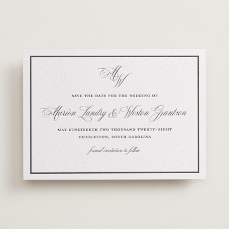 Letterpress Save the Date Cards