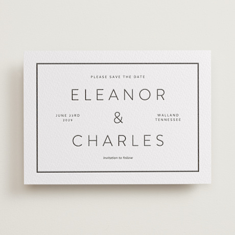 Letterpress Save the Date Cards